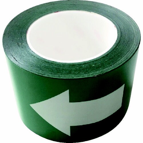 耐摩耗標識テープ 矢印 緑白