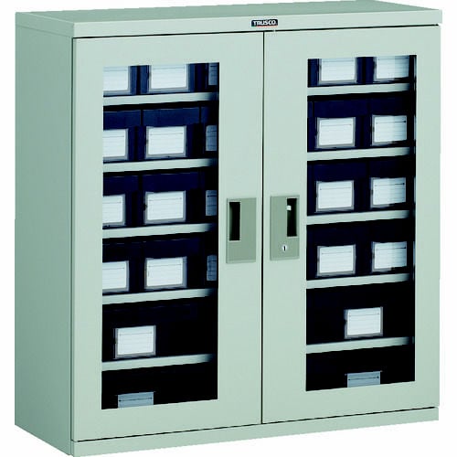 バンラックケースM型両開き扉 導電 小24大6