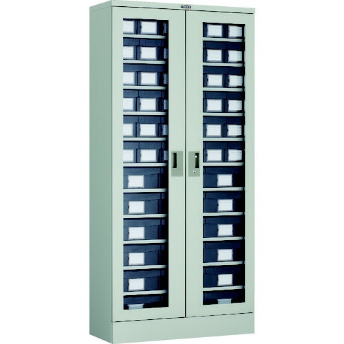 バンラックケースL型両開き扉 導電 小36大18