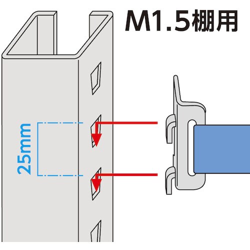 M1.5型中量棚用落下防止ベルト 樹脂バックル