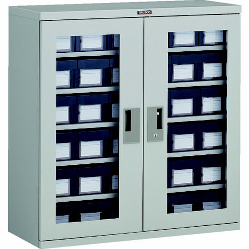 バンラックケースL型両開き扉 導電 小36