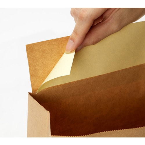 梱包宅配袋25枚入 大 茶 400×320mm