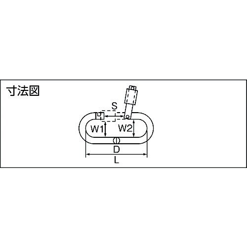 オープンフックP型 ステンレス製 D寸法4mm
