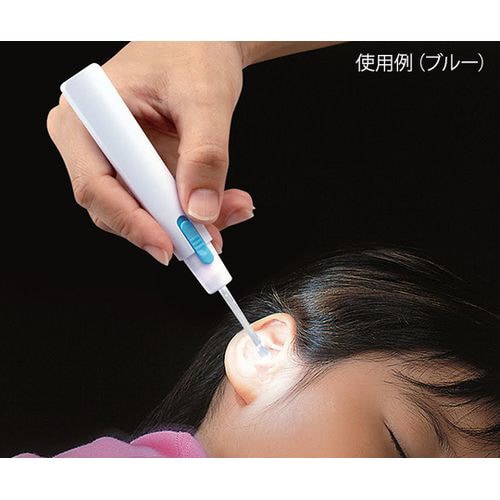 シリコンキャップ付スリムなあかりちゃん耳かき 桃