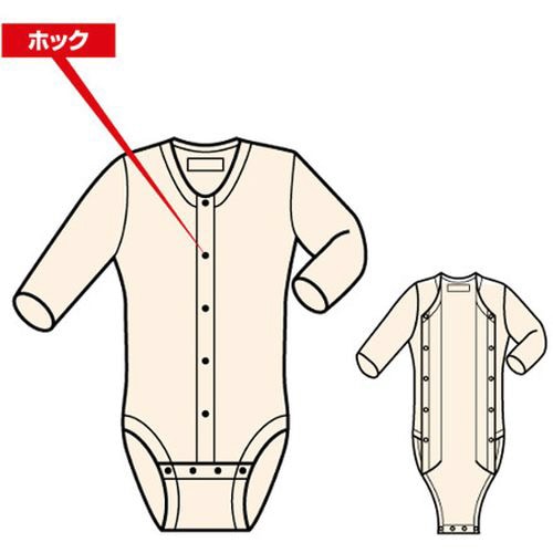 紳士・婦人共用 前開き7分袖ボディシャツ M