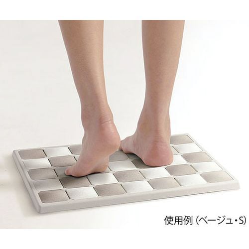 珪藻土 フィットタイルバスマット BE L