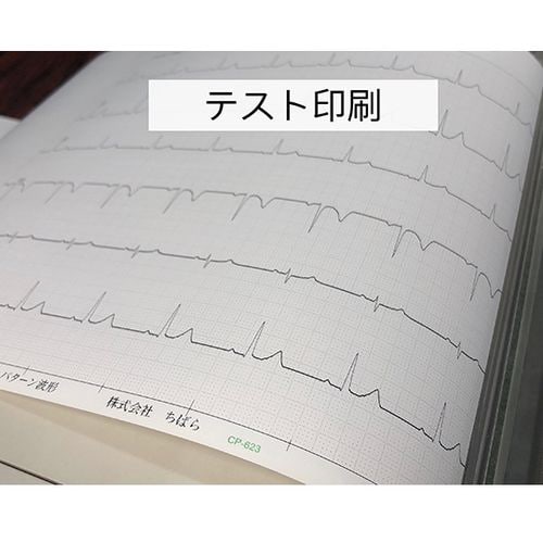 心電図記録紙折り畳み型裏面カルテ5冊CP−623K