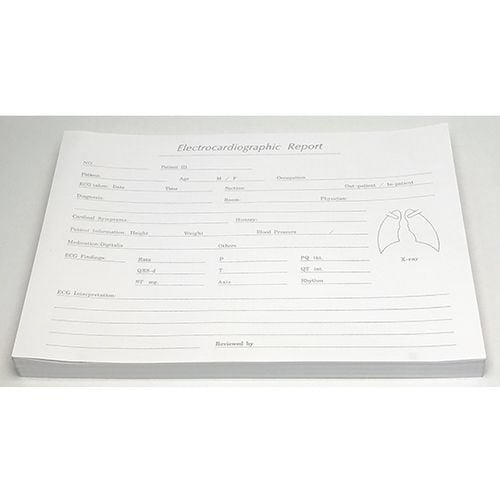 心電図記録紙 折り畳み型・方眼線有DM2