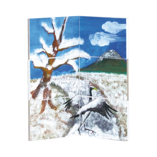 手作りからくり屏風