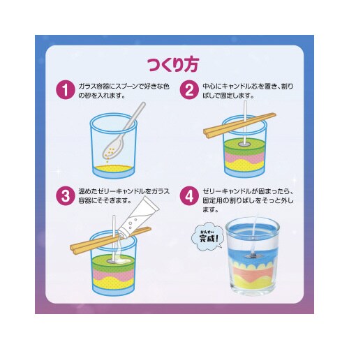 手作りゼリーキャンドル