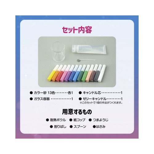 手作りゼリーキャンドル