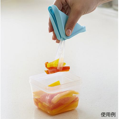 ふたがトングになる保存容器 2個組