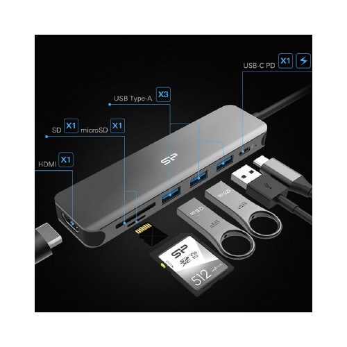 ドッキングステーション PD対応 7in1