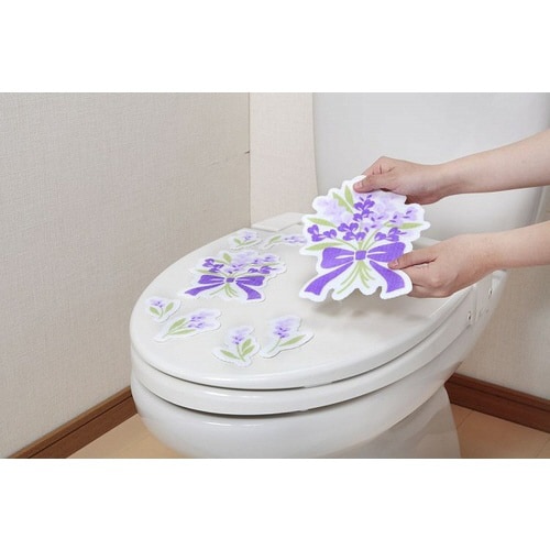 トイレの消臭シート リボン バイオレット
