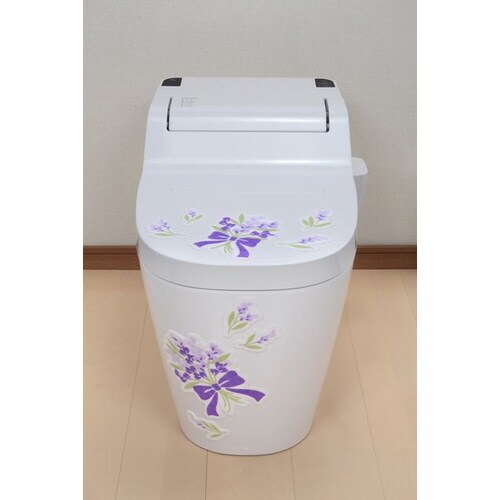 トイレの消臭シート リボン バイオレット