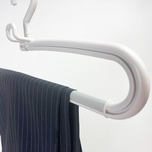 モノクローゼット スラックスハンガー 2本組 GY