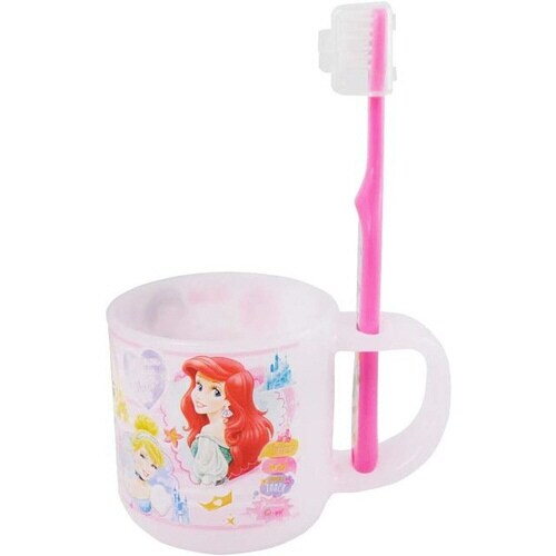 スタンド付コップ歯ブラシセットプリンセス