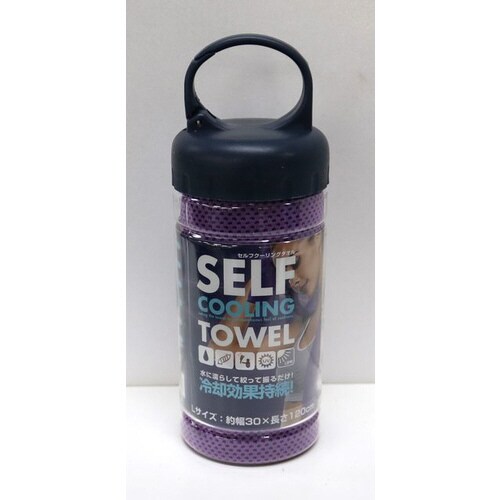 セルフクーリングタオル Lサイズ パープル