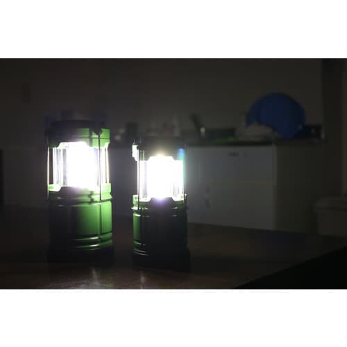 スライド式ハンディランタン2サイズセットグリーン