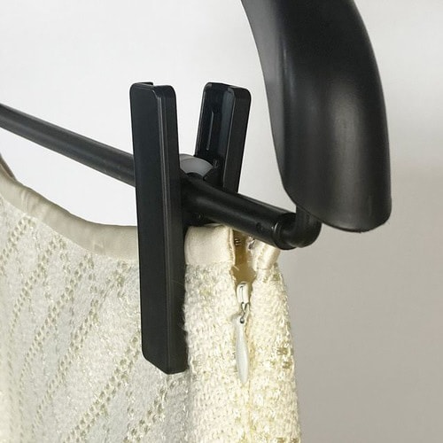 リバース ジャケットスリムクリップ42 2本組BK