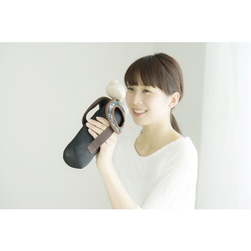 ボトルカバー Lサイズ チェックブラック