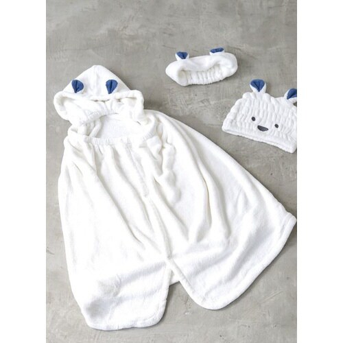 吸水アニマルフード付キタオル ウサギ