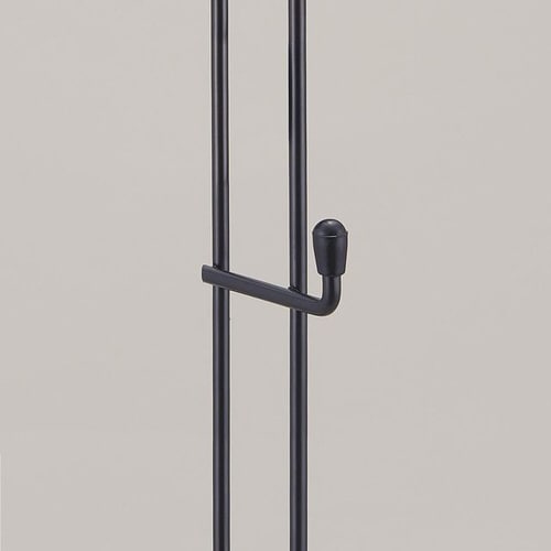 クローゼット吊り下げハンガー伸縮タイプ ブラック