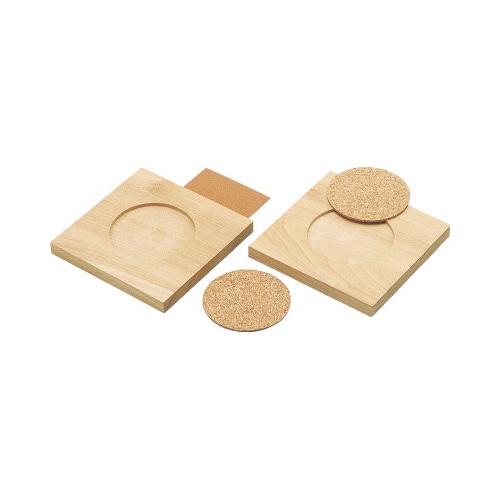 木彫コースター2枚組