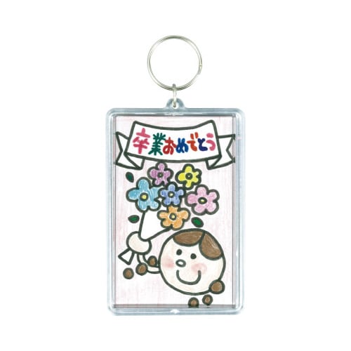 ワンタッチクリアキーホルダー