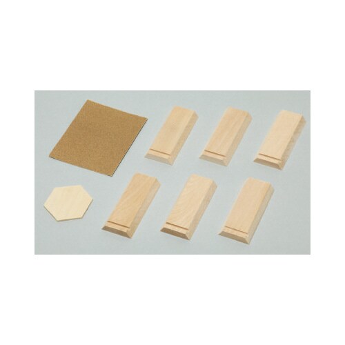 木彫六角鉛筆立て(未組立)