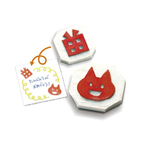 イラストシート付き!はじめての消しゴムはんこ