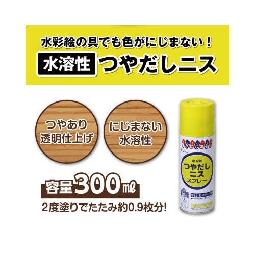 ワシン水溶性つやだしニス スプレー(300ml)