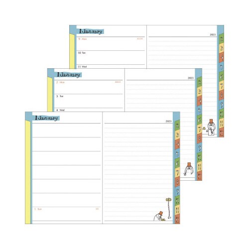 ポケットダイアリー<B6> オジサン柄