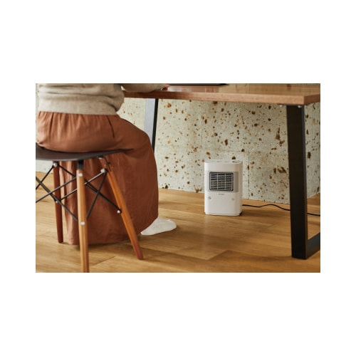 温度調節・人感センサー付き 足元ヒーター