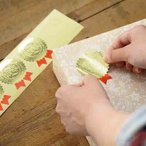 レッドリボンプレゼントシール10 100枚入×4