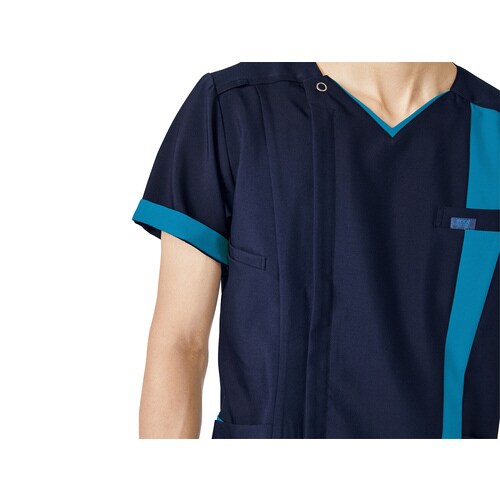 メンズジップスクラブ7058SCターコイズM