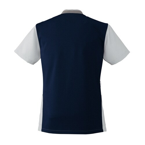 メンズジップスクラブ7044SCグレー×ネイビ4L