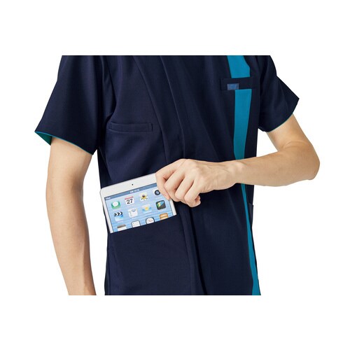 メンズジップスクラブ7058SCロイヤルブルーL