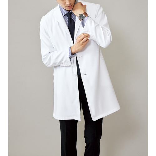 メンズシングルコート1540SGホワイト3L