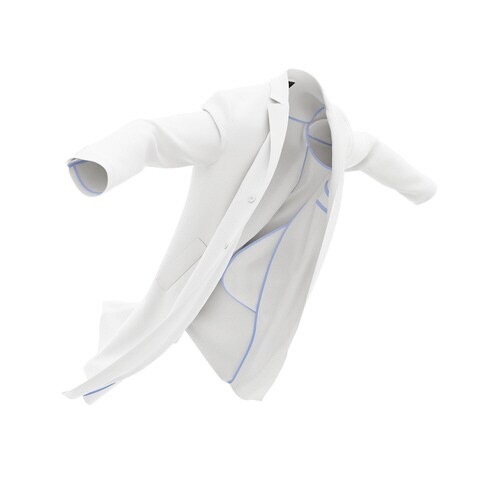 メンズシングルコート1540SGホワイトS