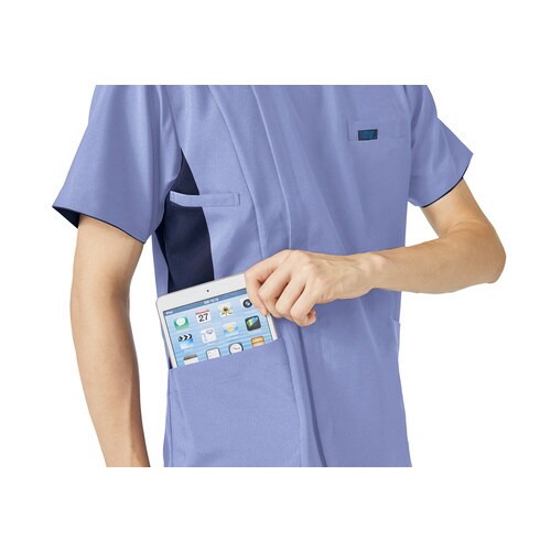 メンズジップスクラブ7058SCダークネイビーL