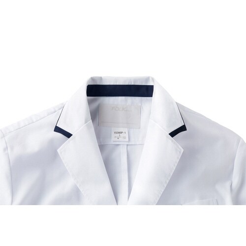 メンズシングルコート1539SPホワイトBL