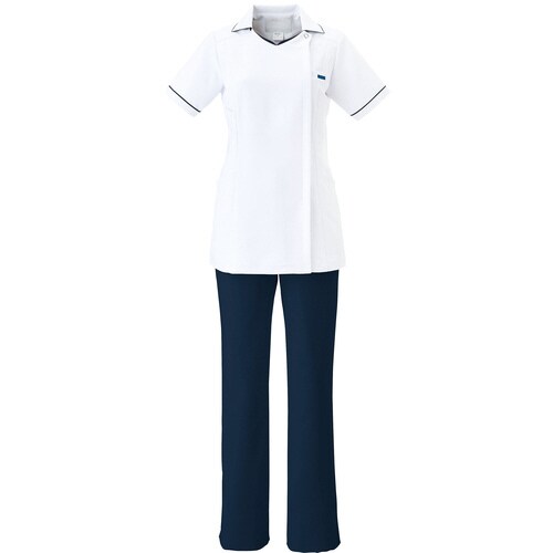 ストレートパンツ(脇ゴム)6006EWネイビーS