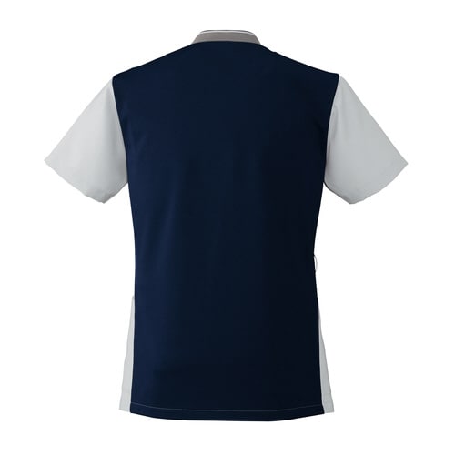 メンズジップスクラブ7044SCグレー×ネイビLL