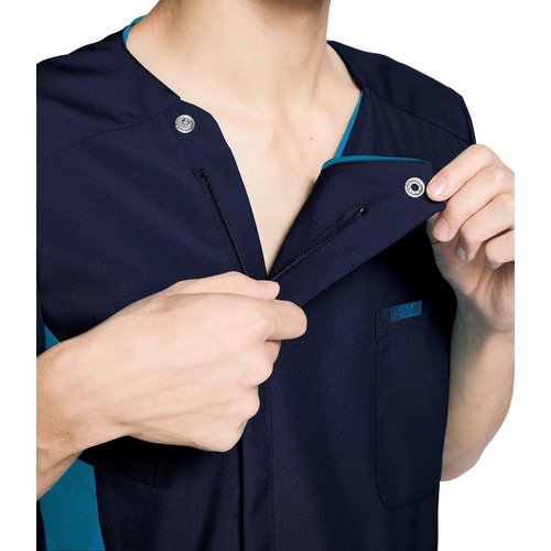 メンズジップスクラブ7028SCターコイズLL