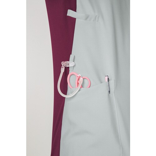 レディスジップスクラブ7043SCG×バーガンL