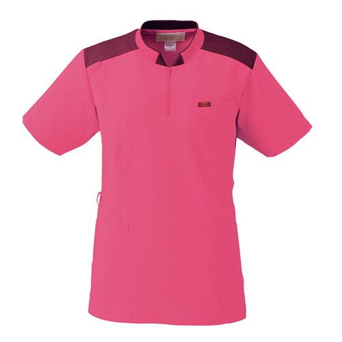 ジップアップスクラブ7037SCCP×バーガンL