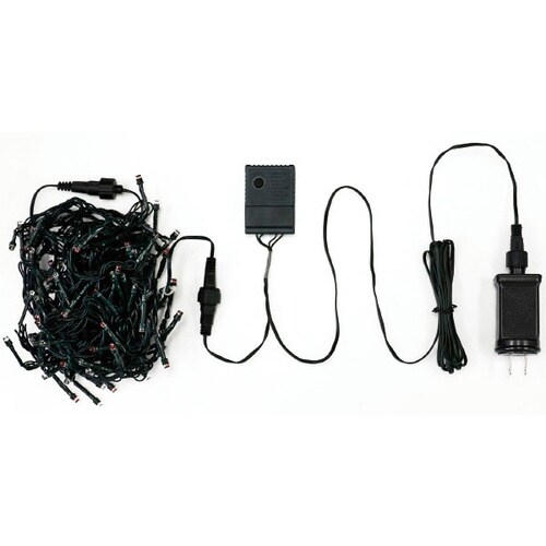 防滴100球LEDライト(レッド/ゴールド)