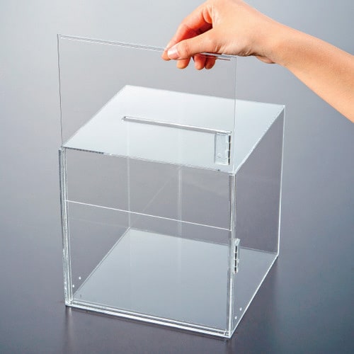 アクリル応募箱(鍵付) 透明