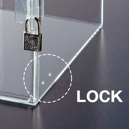 アクリル応募箱(鍵付) 透明